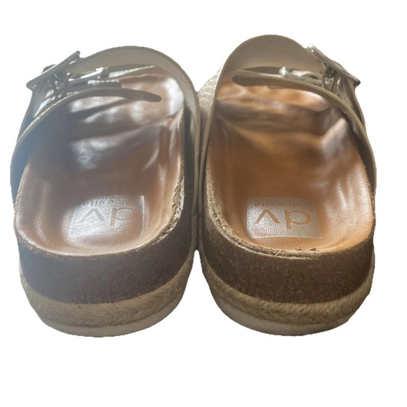 DV by Dolce Vita Carther Tan Snake Print Sandals Womens Size 8.5 Faux Leather - Picture 6 of 8